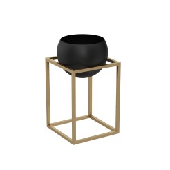 flower stand gold with  round pot 513x290x290 9007