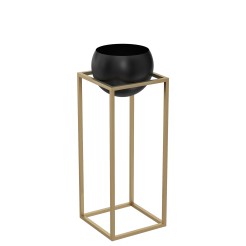 flower stand gold with  round pot 813x290x290 9008