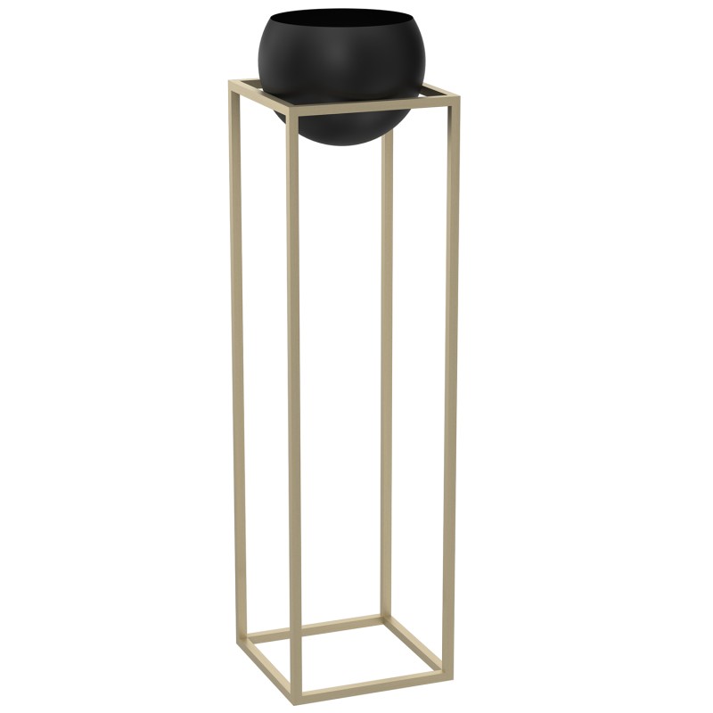 flower stand gold with  round pot 1113x290x290 9009