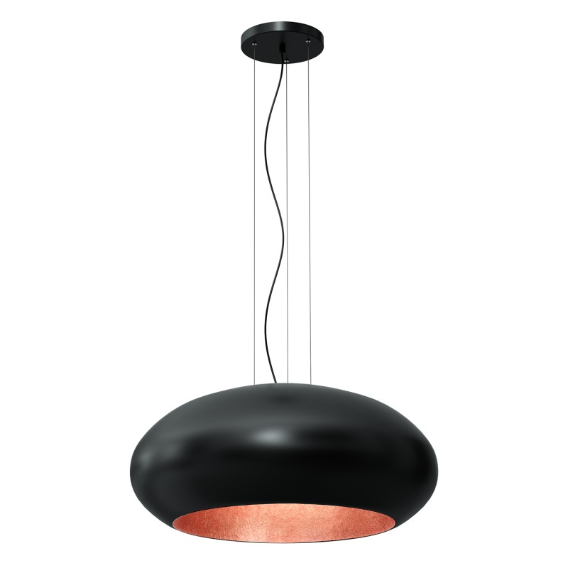 żyrandol  oval (dia 700) black/copper  1 01624