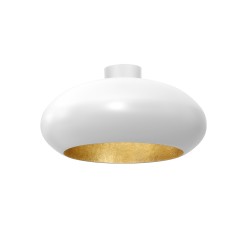 plafon , oval (dia 500) white/gold 1 01676