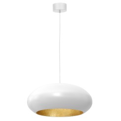 żyrandol  oval (dia 500) white/gold 1 01677