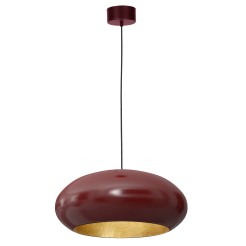 żyrandol  oval (dia 500) burgundy/gold 1 01687