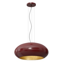 żyrandol  oval (dia 700) burgundy/gold 1 01688