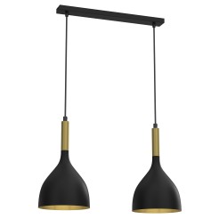 żyrandol  black/gold 2xE27 3954