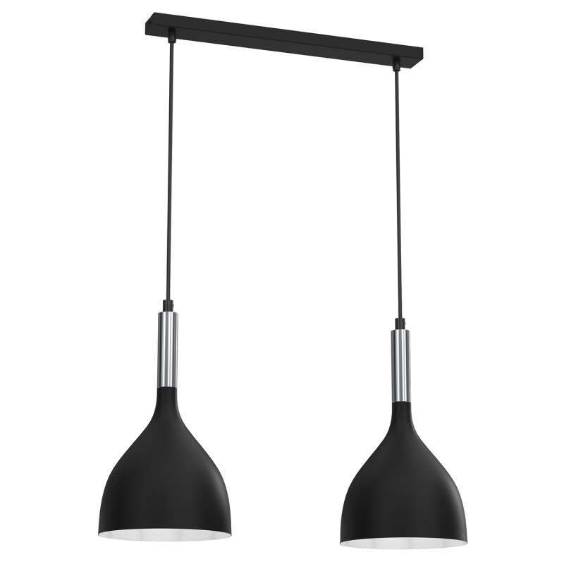 żyrandol  black/chrome 2xE27 3955