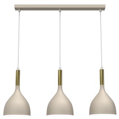 żyrandol line bar 600 mm  beige/shiny gold 3xE27 4006