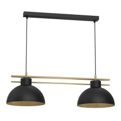 żyrandol  shade dia 290 mm black/gold 2xE27 4286