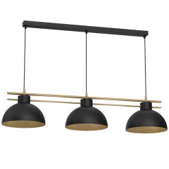 żyrandol  shade dia 290 mm black/gold 3xE27 4287