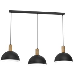 żyrandol  black/wood 3xE27 4330