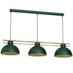 żyrandol  shade dia 290 mm green/gold 3xE27 4371