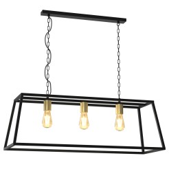 żyrandol  black/antic brass 3xE27 4416