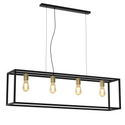 żyrandol  black/antic brass 4xE27 4417