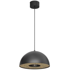 żyrandol  dia 350 black/wood decor 1xE27 4540