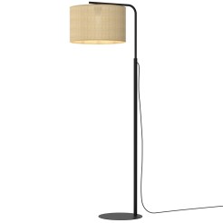 lampa podł.  ramię, black, cylinder shade dia 400, h 200 5220