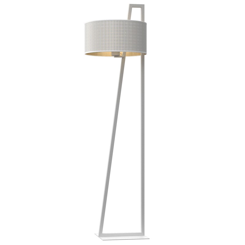 Lampa podł.  white,  cylinder shade dia 400 h 200 white/gold 1 5222