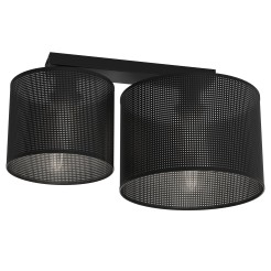 plafon  black, cylinder shade dia 250, h=170 + dia 180, h=150 black 2 5225