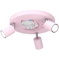 spot  Night Cat pinkplate dia 300, 3xGU10 9379