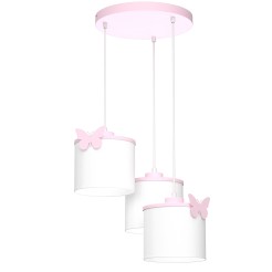 żyrandol  Butterfly pink, shade dia 180/h 150 white 3xE27 9409