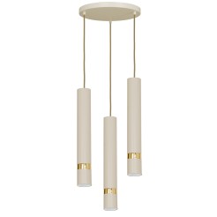 żyrandol  plate dia 300 beige/gold 3xGU10 9517