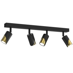 spot  line bar 600, black/gold 4xGU10 9634