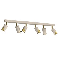 spot  line bar 900, beige/gold 6xGU10 9680