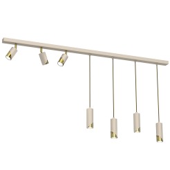 spot  line bar 1500, beige/gold 7xGU10 9683