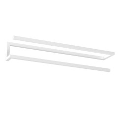 wall towel hanger 60 cm - double, white 9873