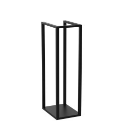 fireplace wood storage, black 100 cm 9896