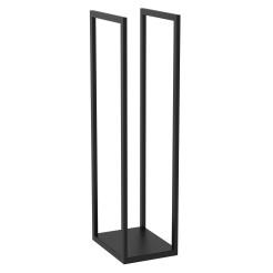 fireplace wood storage, black 120 cm 9897