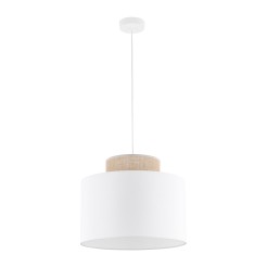 DUO WHITE JUTA LAMPA WISZĄCA 1 1856