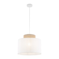 DUO WHITE JUTA LAMPA WISZĄCA 1 1856