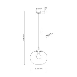 VIBE TOPAZ LAMPA WISZĄCA 1  350 4703