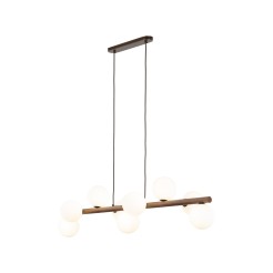 ESTERA WOOD ORZECH LAMPA WISZACA 9 10273