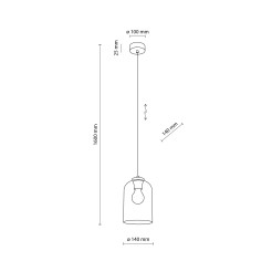 MOLLY TRANSPARENT LAMPA WISZĄCA 1 10300