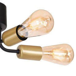 Plafon Luminex black/gold 1062