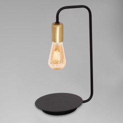 Lampka nocna/biurkowa/gabinet Luminex black/gold 1063