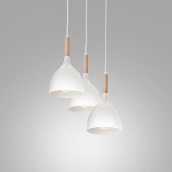 Plafon Luminex white/ light wood 1195