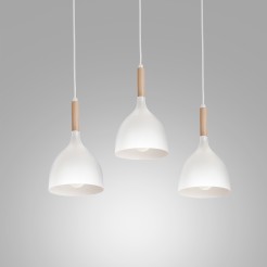 Lampa wisząca Luminex white/ light wood 1196