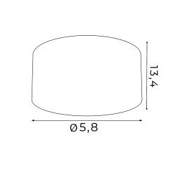 downlight LED black dia 134mm/h=58mm 1363