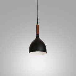 Lampa wisząca Luminex black/dark wood 1389