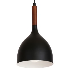 Lampa wisząca Luminex black/dark wood 1389