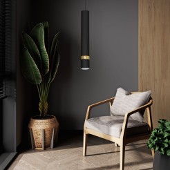 Lampa wisząca Luminex black/gold 1554