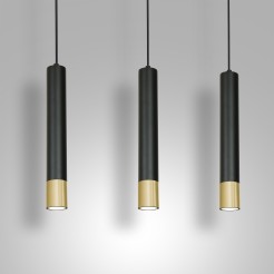 Lampa wisząca Luminex gold/black 1566