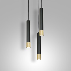 Lampa wisząca Luminex gold/black 1567