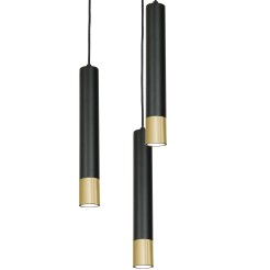 Lampa wisząca Luminex gold/black 1567