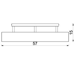 plafon  black/natural wood 3xGU10 1642