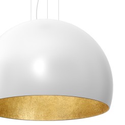 żyrandol  3/4 bool ( dia 600) white/gold 1 01679