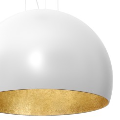 żyrandol  3/4 bool ( dia 800) white/gold 1 01680