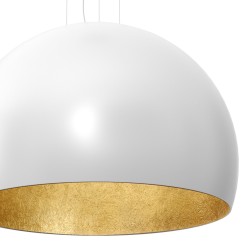 żyrandol  3/4 bool ( dia 1000) white/gold 1 01681